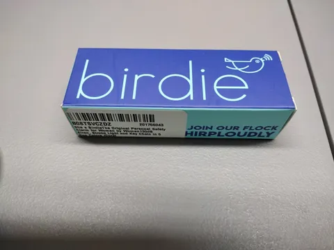 Birdie Personal Safety Alarm Siren 130dB Loud, Light & Key Chain-  Coral