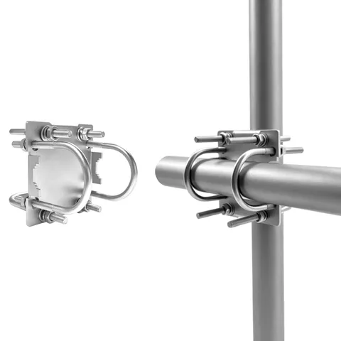 Mast Clamp Cross-Over Bracket Kit for 1" to 2.0" OD Pipes, Suitable for Insta...