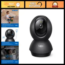 1080p Pan/Tilt Security Camera - Baby Monitor, Pet Cam, Night Vision, Motion Ale