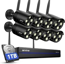 ANNKE Wireless Security Camera 16CH 4K NVR 8 Cameras