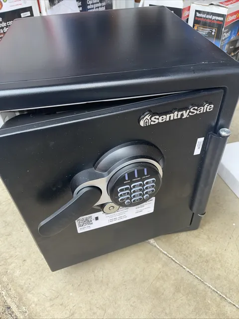 SentrySafe SFW123GTC Fire/Water Resistant Safe Digital Lock Key Black 60 Min