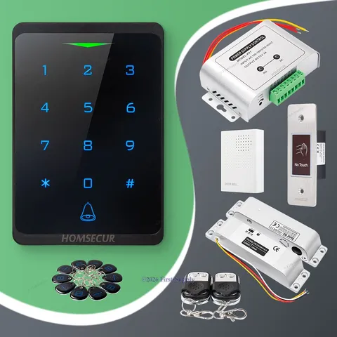 HOMSECUR Weatherproof WIFI RFID Access Control Set Lock APP Unlock