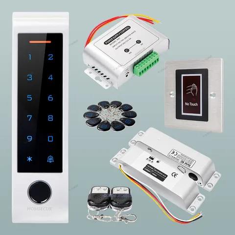 HOMSECUR Weatherproof IP66 APP WIFI Fingerprint PIN Access Control Touch Keypad