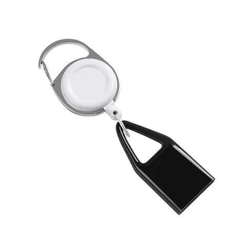 1Pc Silicone Retractable Keychain Protective Sleeve Holder Leash Safe Stash Clip