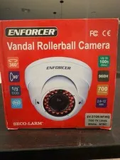 ENFORCER EV-2706-NFWQ CCTV Wired Vandal Rollerball Cam Varifocal IR White