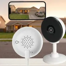 4K Indoor Window Camera Security WiFi Surveillance with Night Vision PIR Sensor