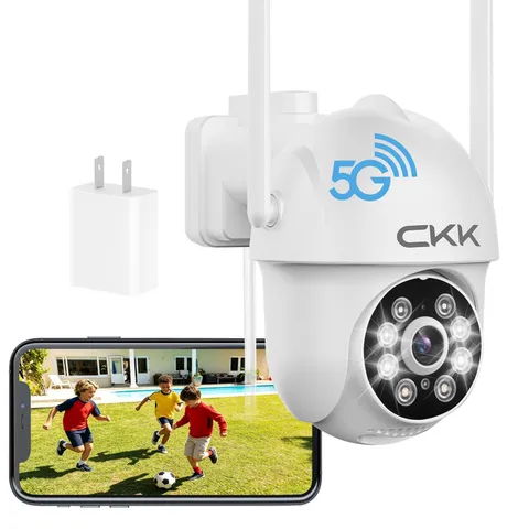 CKK 2K Security Cameras Outdoor, WiFi Wireless Camera White-1P