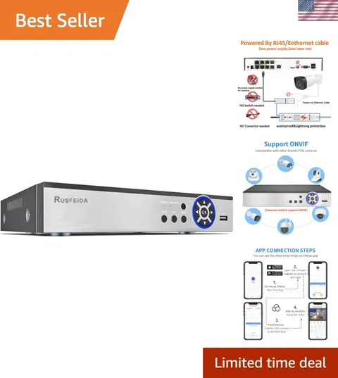 Smart 4K 8-Channel NVR with Ethernet Connectivity & Face Detection Capability