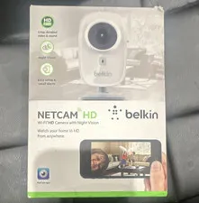 Belkin NetCam HD 720p Wi-Fi IP Indoor Surveillance Camera, Night Vision, White