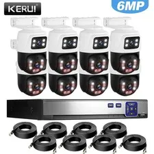 KERUI 6MP POE 8CH NVR Security Camera System Surveillance Night Auto Tracking US