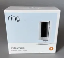 Ring Indoor Camera 1080p 2nd Gen Plug-In — Brand New Factory Sealed — White