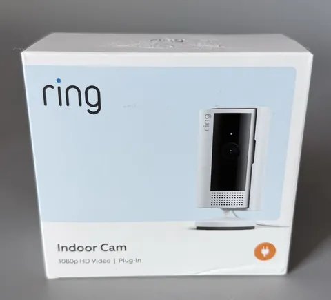 Ring Indoor Camera 1080p 2nd Gen Plug-In — Brand New Factory Sealed — White