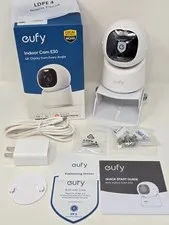 eufy Security Indoor Camera E30 Smart Home WiFi 4K UHD Lens Pan Tilt AI Tracking