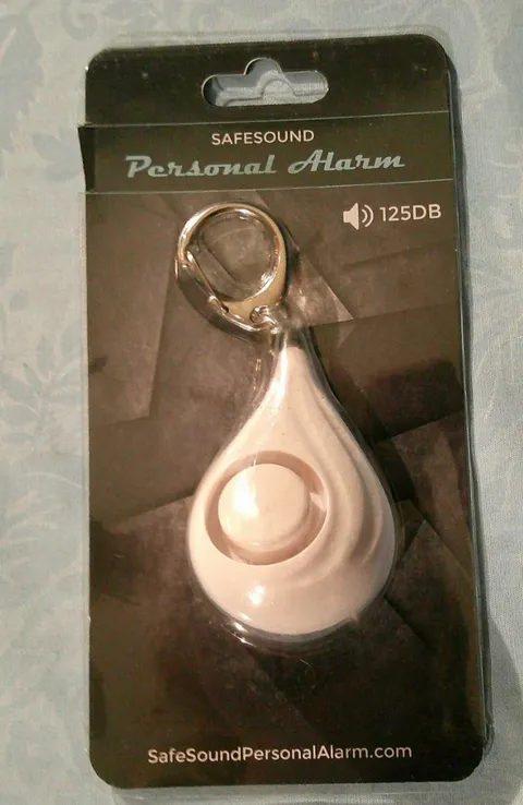 Safesound Personal Alarm Key Chain 125 DB White
