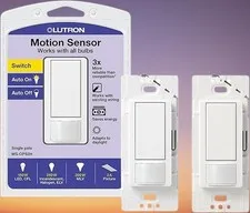 Lutron Maestro Motion Switch – 2-Pack, White, Occupancy/Vacancy, Single Pole