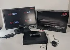 AVYCON 4K UHD Network Video Recorder H.265 with Monitor & Accessories