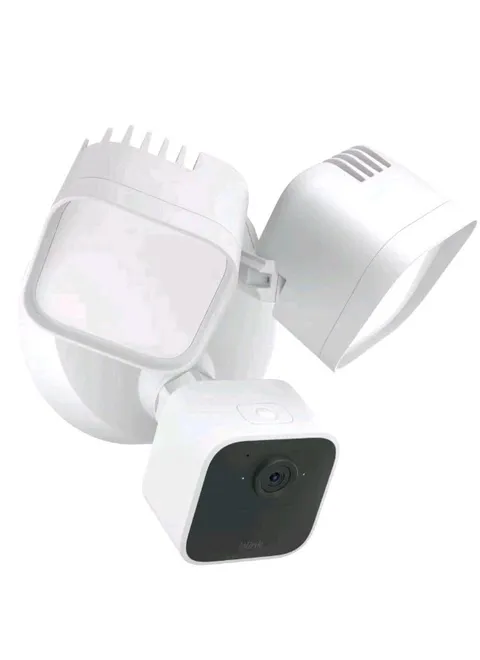 Blink Wired Floodlight Camera - Smart Security Camera, 2600 Lumens, White HD