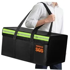 Large Fireproof Document Bag for Home Safe Storage, 24 x 24"Wx12"Dx12"H Black