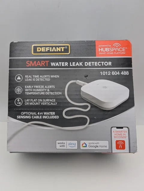 DEFIANT Smart Water Leak Detector SWLZ20BWB Hubspace Platform