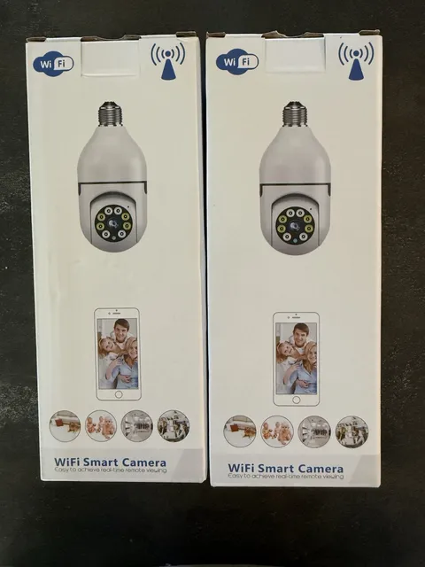 WiFi Smart Camera Bulb with LED Lights Set Of 2.