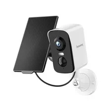 2K Wireless Security Camera Outdoor with Solar Panel & 64GB Card, Rechargeabl...