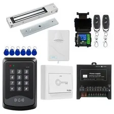 RFID Keypad Door Access Control System, 600lb Electric Magnetic Lock Kit, Exit B