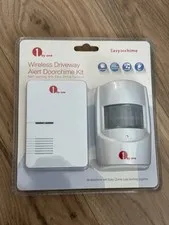 Wireless Driveway Alert Doorbell Kit 1BYONE One Alarm + 1 Sensor NEW Sealed