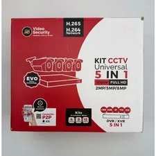 5-in-1 CCTV Security Camera System Kit 1080P Full HD H.265 DVR XVR
