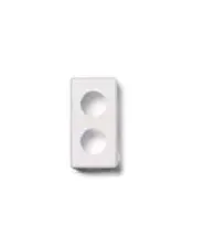 FRACARRO GEWISS SYSTEM WHITE GW-SYW2 280815 DOUBLE SOCKET COVER WHITE