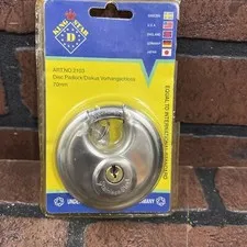 King Star Disc Stainless Steel  PadLock