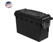 Caja para municiones, caja con cerradura y asa, para guardar equipo de caza, su.