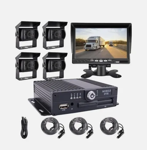 Professional JOINLGO 4 Channel 256GB 1080P AHD HD Mobile Vehicle Car DVR Black B
