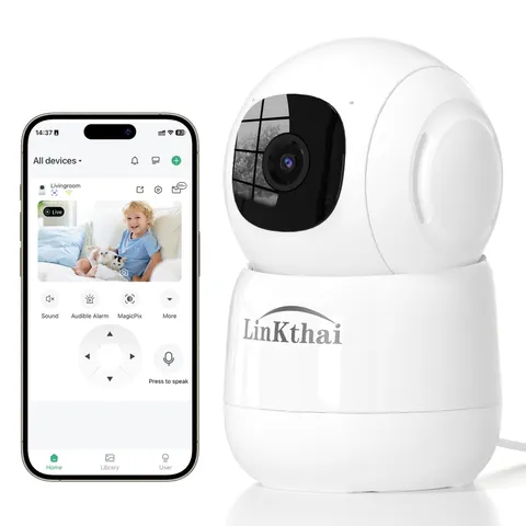 Camera for Home Security, 2K Pet Camera with Speaker,Indoor Camera Wireless w...