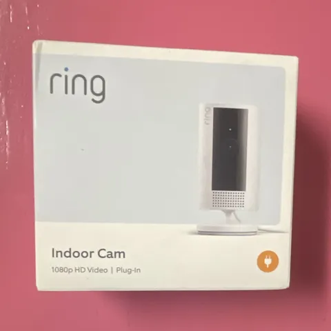 Ring Indoor Cam 1080p Wi-Fi Plug-In Indoor IP Camera, Motion Detection, White