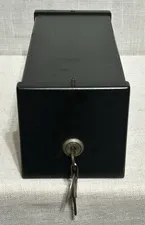 Custom Aluminum Black Motorcycle Lock Box 10x4.25x4.25” Heavy Duty Storage Case