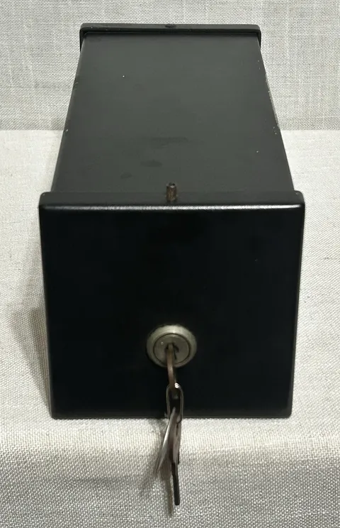 Custom Aluminum Black Motorcycle Lock Box 10x4.25x4.25” Heavy Duty Storage Case