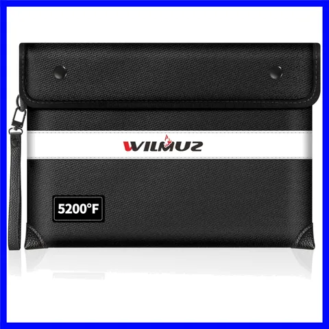 Compact 5200°F Fireproof Bag - Waterproof with Reflective Strips, Carry Handle