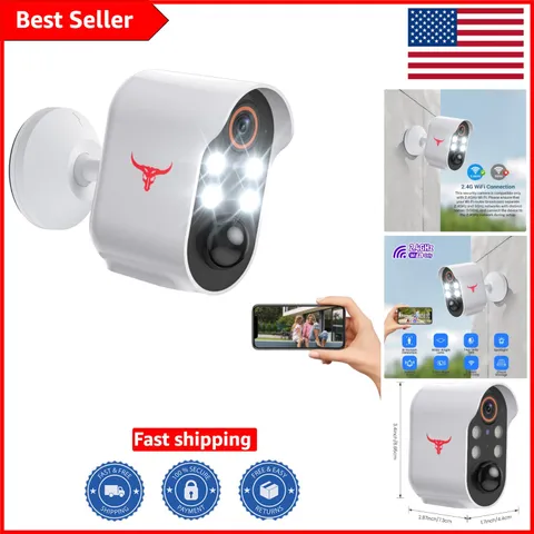 Vibrant Night Vision 1080p Wireless Security Camera with Cloud-Friendly Features