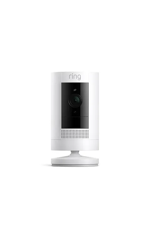 Ring Stick Up Cam Outdoor Security Camera Color Night Vision Alexa White WiFi