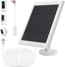 IP65 Solar Panel Outdoor for Ring Cameras (White 1P) Spotlight Cam White 1P
