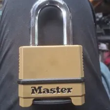 Master Lock Combination Lock, Heavy Duty Weatherproof Padlock, Resettable for Ou