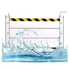 Aluminum Flood Barrier, Reusable Flood Protection Baffle, Removable Temporary...