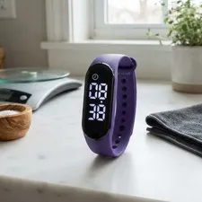 8 Alarm Vibrating Alarm Watch Medical Reminder Watch - with Timer and 8 Daily...