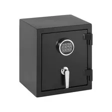 BLACK - AMAZON BASICS FIRE RESISTANT SECURITY SAFE PROGRAMMABLE ELECTRONIC