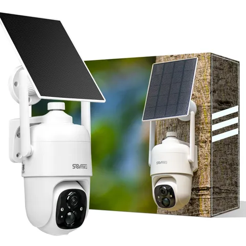 Vicohome CQ1 AI 2K Solar Security Camera Wireless Outdoor, Battery Powered,Tw...