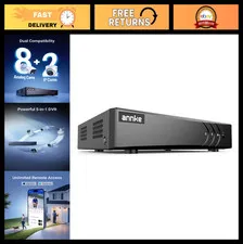 8 Channel 3K Lite H.265+ Security DVR Recorder, Hybrid 5-in-1, No HDD, CCTV