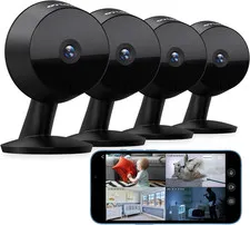 4MP 2K Cameras for Home Security Indoor, 5G& 2.4Ghz Home Security Camera for Bab