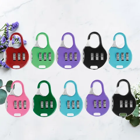 10 Pcs Combination Lock Padlock Resettable Outdoor Password Anti-theft