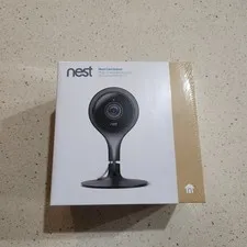New Factory Sealed Google Nest Cam Indoor Black 1st Generation A0005-NC1102ES