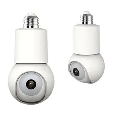 eco4life SC-RIPC-2006 Wi-Fi 2K 1440p Smart PTZ Light Bulb Security Camera,